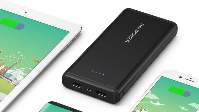 RAVPower 20,000mAh USB Battery Pack | $27 | Amazon | Clip the $3 coupon and use promo code KINJAAYX